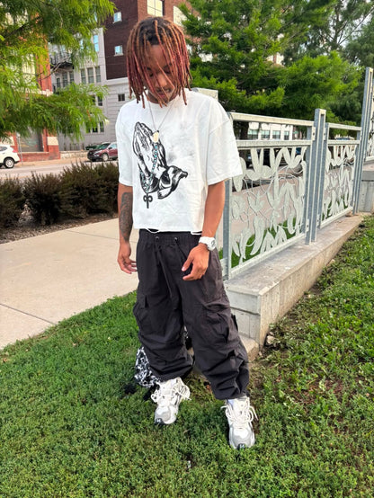 Forever Blessed Cropped T White